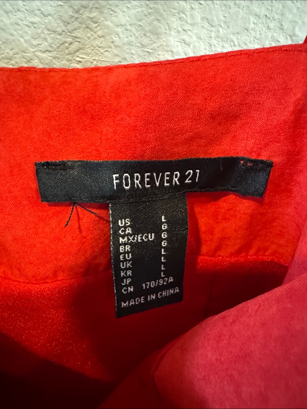 Forever 21 Red Mini Slip Dress with Double Spaghetti Straps - Picture 2 of 4
